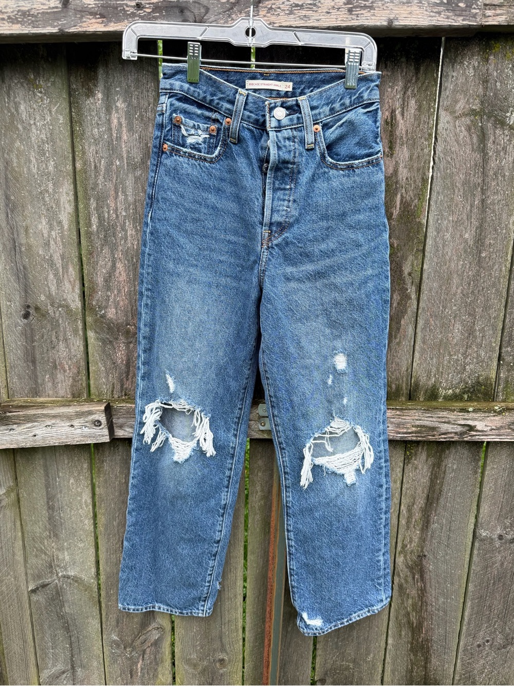Levi's Ribcage Straight Ankle Size 24